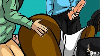 Окуучулар сабактан кийин кара терилүү мугалим менен жыныстык катнашка барышат